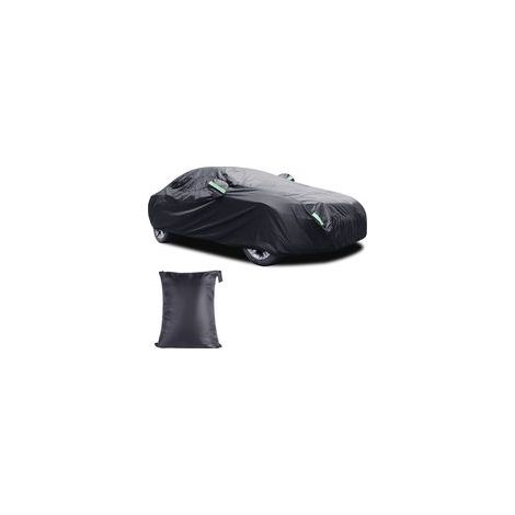 Housse de voiture imperméable et réfléchissante 190T, protection contre le soleil et la pluie, pour une utilisation en extérieur – Noir (1/5)