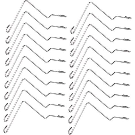 Connecteur de ruche en acier inoxydable, support de fil pliable, fixation pour outils de ruche en bois, 20 pièces (1/5)