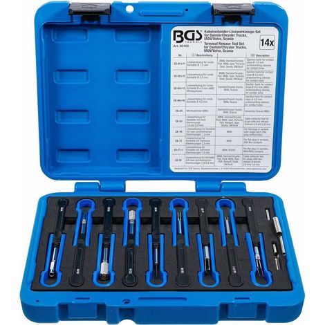 Jeu d Outils pour Connexions de Câbles MAN et Volvo - 14 pcs - Précision et Fiabilité - Acier - D-Work (1/5)