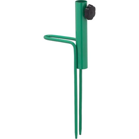 Piquet de Parasol, avec poignée, pour Parasol, pour Tubes de 17-23 mm d’épaisseur, Camping, Acier, Vert (1/5)
