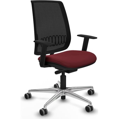 Fauteuil piqueras y crespo Alares Traslack noir accoudoirs réglables (1/2)