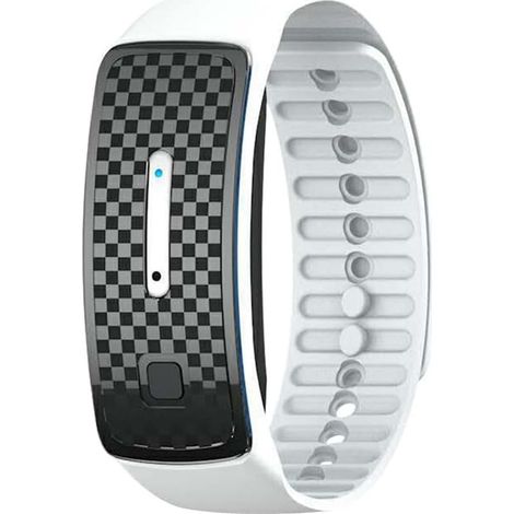 Pulsera repelente de mosquitos ultrasónica impermeable, recargable, para la prevención de picaduras de mosquitos en deportes al aire libre (blanca) (1/5)