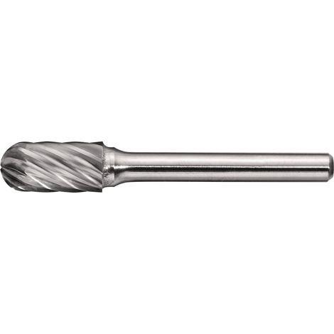 Fresa  rotativa  WRC  INOX  D.8mm  Cabeza-L.20mm  Vástago-D.6mm  HM  Dentado  Normal,fino  TECWERK (1/2)
