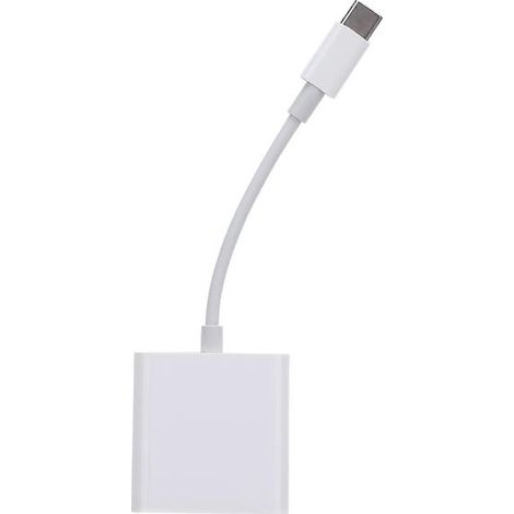 Adaptateur USB-C 2 en 1 avec lecteur de cartes mémoire pour appareils photo, téléphones et ordinateurs portables. Vitesse de lecture : 500 Mo/s. Installation facile (Plug and Play). (1/4)