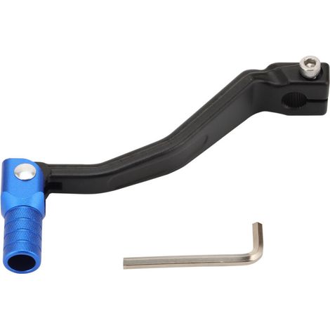 CNC-gefräster Schalthebel aus Aluminiumlegierung, schwarz-blaue Farbgebung, kompatibel mit Anti-Biege-Modifikations-Upgrade-Teilen für Kawasaki KLX-Serie/Honda CRF250L/CRF Offroad-Motorräder (1/4)