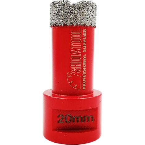 Forets Diamant 20mm Trépans de Forage avec Filetage M14 pour Perçage à sec en Porcelaine Carrelage Granit Marbre (1/5)