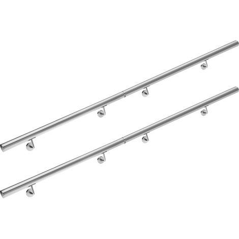 MONZANA® Stair Hand Rail Stainless Steel Railing Staircase V2A 80-600cm Banister  400cm (de)