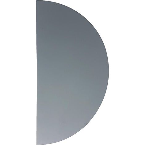 Plaque demi-lune intérieure adhésive antibactérienne 150mm – Finition gris – Norme feu M2 – Pour espaces confinés – Wattelez