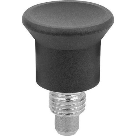 KIPP Arretierbolzen Mini M16x1,5 D10 S10 Form C mit Rastnut ohne Kontermutter (1/4)