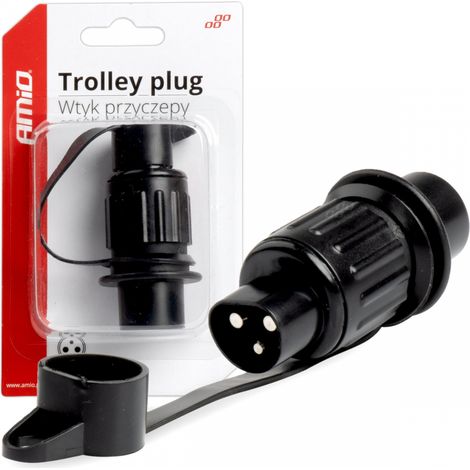 Enchufe eléctrico de 3 pines, conector de 3 pines amio-03213 (1/5)