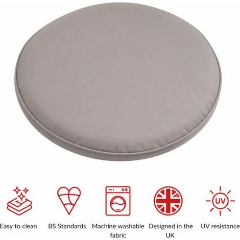 SP Bistro Pad Cushions (Pack of 2) - L30 x W30 x H4 cm - Taupe