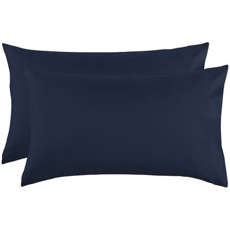 Sollbry Lot de 2 taies d'oreiller en microfibre, taie d'oreiller douce avec fermeture à enveloppe, taie d'oreiller infroissable, 20 x 30 pouces, bleu marine (1/3)