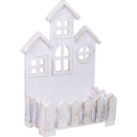 Soporte macetero de madera 32x17x44h cm (1/5)