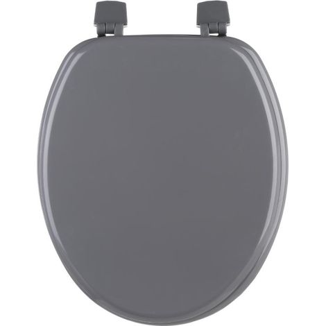 Abattant WC en Bois "Bathroom" 43cm Gris (1/4)