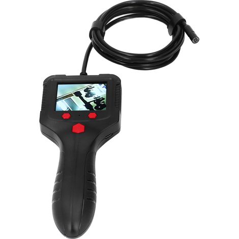 Endoscope portable avec écran LCD IPS HD 2,4 pouces, lentille étanche, câble flexible et caméra d'inspection de canalisations avec éclairage intégré (5 V). (1/5)