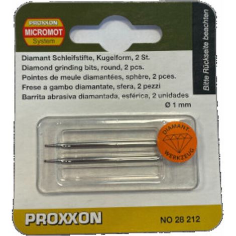 Proxxon Micromot Diamantschleifstifte Kugel Ø 1,0 mm 2 Stück Micromot