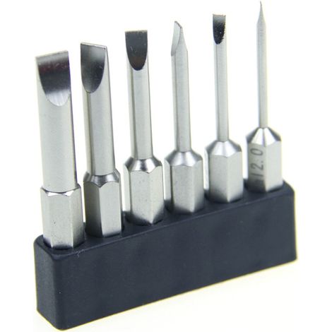 Jeu de 6 tournevis à fente