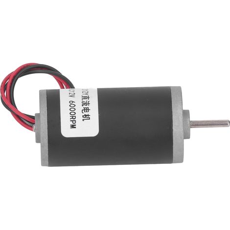 Moteur CC miniature 31ZY à aimant permanent et tube en acier, 12 V, à vitesse réglable, rotation avant et arrière, couple élevé (6 000 tr/min). (1/5)