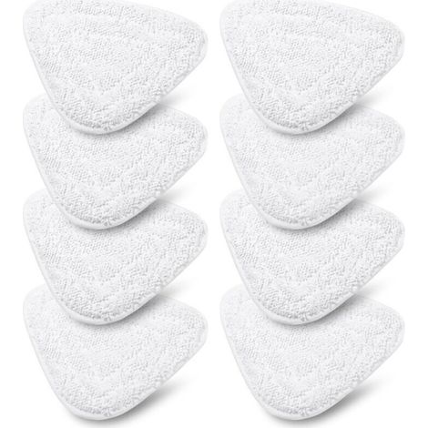 Lot de 8 Housses de Rechange pour Nettoyeur à vapeur Vileda Steam & Vileda Steam Plus, Accessoire Balai Vapeur Microfibre compatible avec Vileda Steam, Lavables en Machine (1/4)