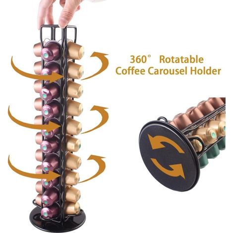 Organisateur de capsules de café, compatible avec les capsules Nespresso Original et Nespresso, pour un usage domestique et professionnel.-AquaForge (1/5)
