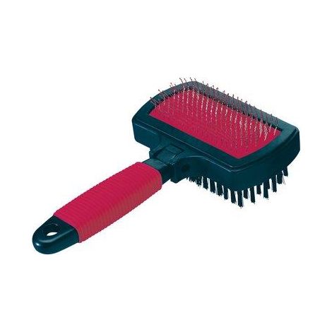 SPAZZOLA CARDATORE X CANI E GATTI - M.PLASTICA ANTISCIVOLO- 3 pezzi