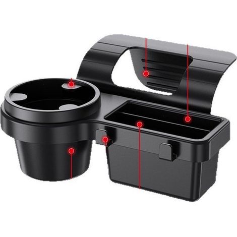 Portavasos para coche, portavasos de hombro como portavasos para ventana de coche, portabotellas universal (1/4)
