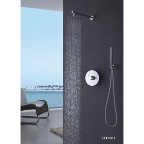 Douche pluie intégrée avec douchette à main – Laiton – Affichage thermostatique – Modèle ZH16601 (1/2)