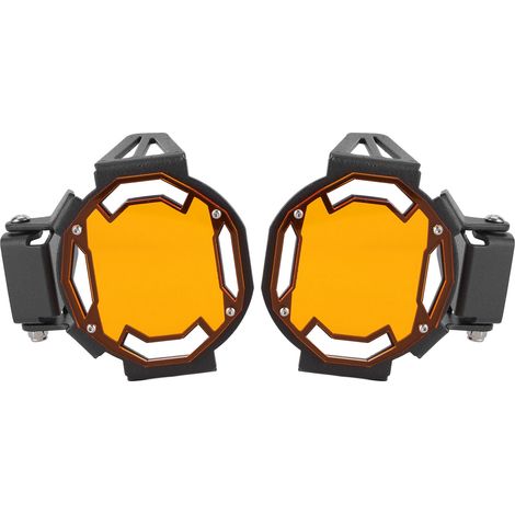 Protecteur de phare antibrouillard moto pour BMW R1200GS/R1250GS Adventure - Couleur orange LCO (1/5)