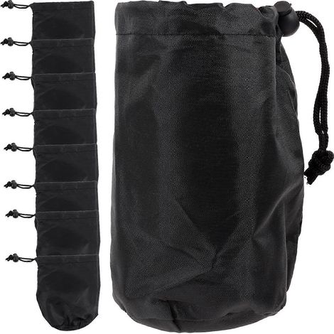 Housses pare-soleil pour bocaux Mason, paquet de 12, housses de protection en polyester noir, adaptées aux bocaux Mason, durables. (1/5)