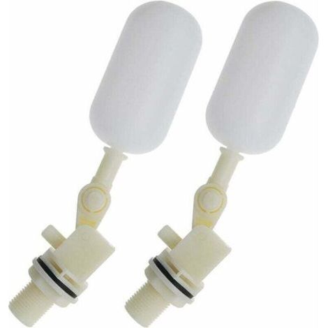 BUNTHAUS 2pcs Robinet Boule de Vanne à Flotteur pour Aquarium Automatique 1/2 Pouce 20mm