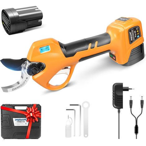 Secateur Electrique sans Fil,28mm 16,8V 850W Sécateur Électrique sans Fil pour Vigne, Olivier, Arbre Fruitier, Jardinage,Vergers (1/5)