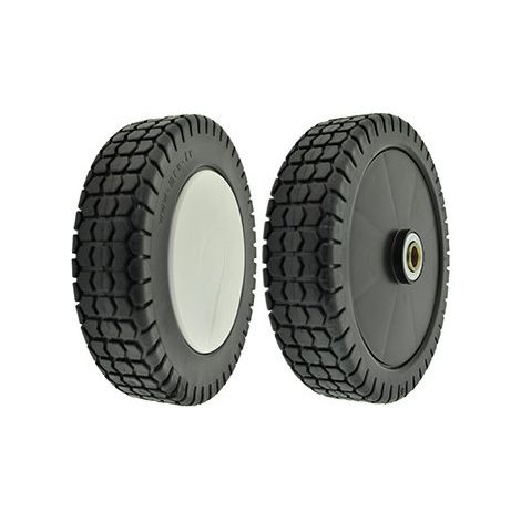 Rueda de plástico con rodamiento de plástico adaptable para Honda - ø: Ext: 180mm, Diámetro interior: 12,75mm - Incluye embellecedor