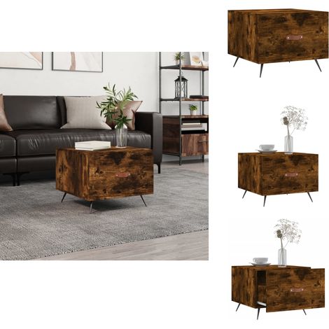 Couchtisch Räuchereiche 50x50x40 cm Holzwerkstoff - Couchtisch - Wohnzimmerstil - Holzmöbel - Holzwerkstoff - Esszimmertisch (1/5)