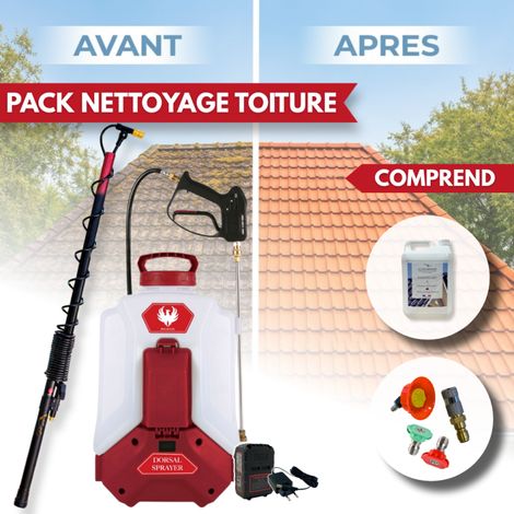 Pack DORSAL SPRAYER EVO PHOENIX 5,10 OU 20L ULTRA D'MOUSS avec la perche télescopique EVO de 5.4 m 20 L (1/5)