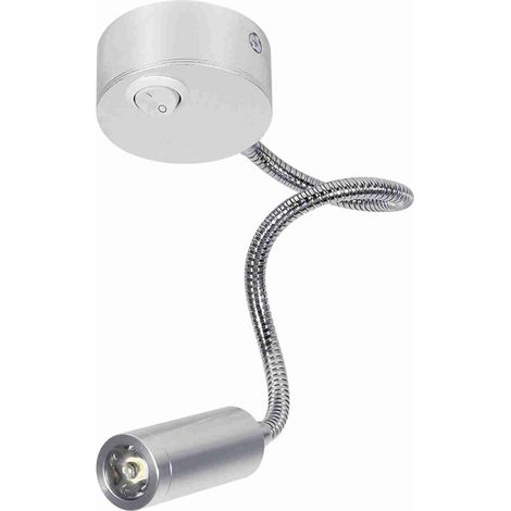 AC85-265V 3W Lampe de Lecture LED Blanc Froid avec Col Cygne (1/5)