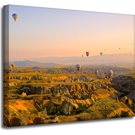 Leinwanddruck Natur Ballonfahrt Türkei 50x40