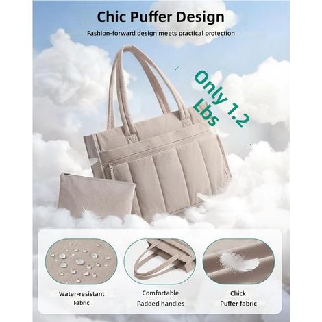 Sac fourre tout pour femme, idéal les trajets domicile travail voyages et le déjeuner. (1/5)