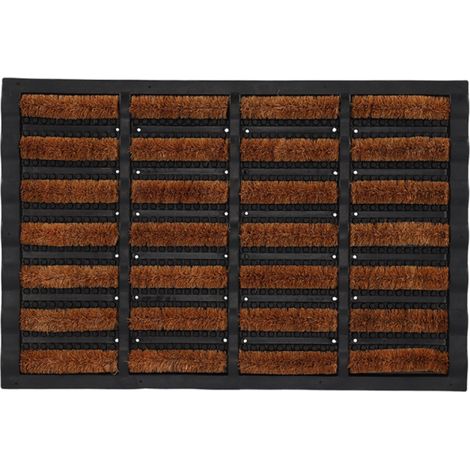 Paillasson caoutchouc et brosses dures en fibres de coco (1/5)