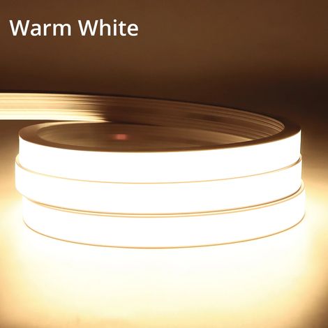 (Lumière chaude - 2M) Bande néon COB USB 5V avec capteur de corps humain PIR, adaptée aux chambres, couloirs et escaliers. (1/5)