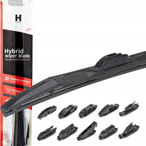 Spazzola tergicristallo multiconnect AMiO Hybrid da 21" (530 mm, 53 cm) con 11 adattatori (1/5)