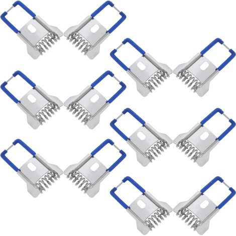 Clips de Fixation à Ressort pour Éclairage Encastré 12 Pièces Structure, Fer et Plastique, Installation Rapide, Accessoire D’éclairage pour Chambres et Bureaux