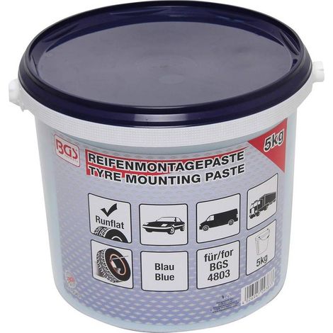 Graisse Crème de Montage Pneus Run-Flat - 5 kg - Bleue, Haute Performance - Montage Facile et Protection Optimale - D-Work (1/5)