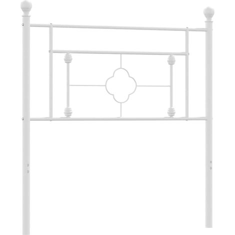 Maison Exclusive - Testiera di Ricambio in Metallo Bianco 100 cm
