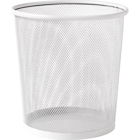 Papelera malla metalica 12 Litros Blanco (1/2)
