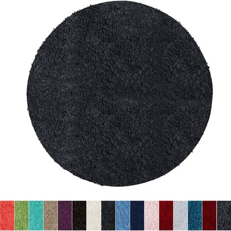 Badematte Sky Soft Dunkelgrau 95 cm Durchmesser