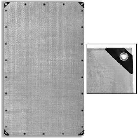 Bâche de protection Bâche pour accessoires de jardin Bâche en bois Tissu PE gris 90 / 3x5