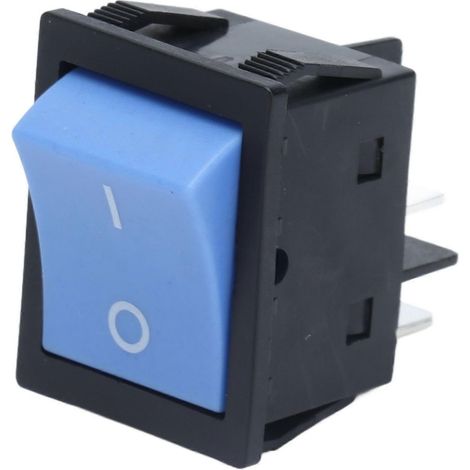 Interrupteur à bascule à 4 pôles, matériau ABS bleu, bonne conductivité, améliore l'efficacité du travail, mini interrupteur 125/