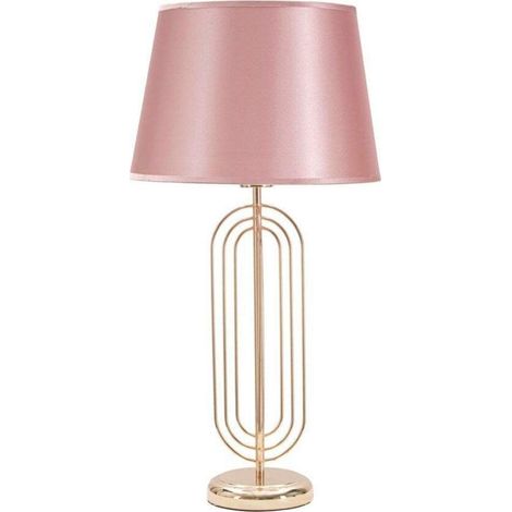 BigBuy Krista Tischlampe Rosa Glamour 64 cm