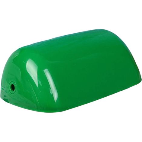 Abat-jour Style Banquier - 1 Pièce - Verre Vert Traditionnel - Éclairage Ambiant Réglable - Pour Bureau et Salon - Diamètre Fixation 10,6 mm (1/5)