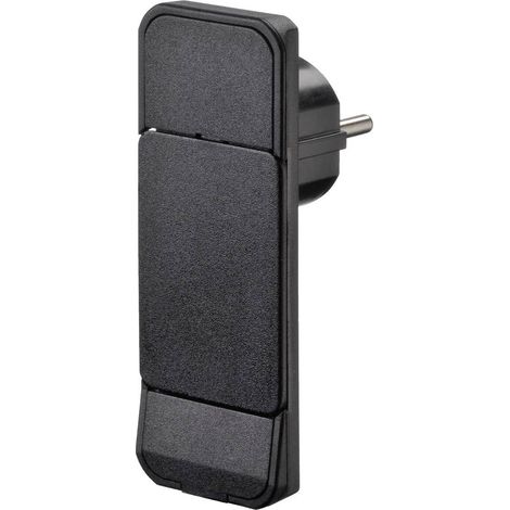 NVB 104548 Spina piatta di sicurezza Plastica con espulsore 230 V Nero IP20 (1/5)
